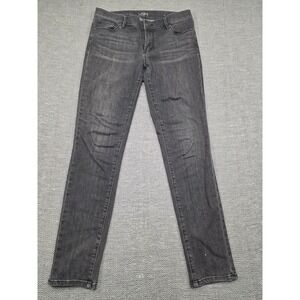 Ann Taylor Loft Modern Skinny Jeans 28/6 Charcoal Grey Faded Denim Pants